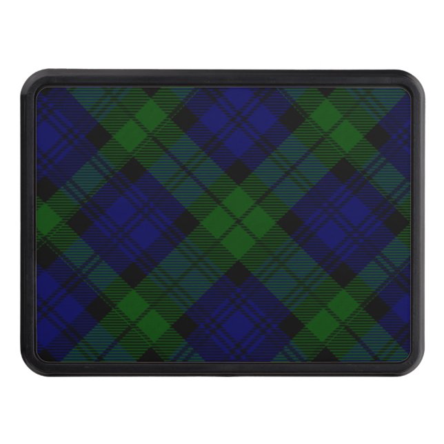 Black Watch Tartan Blue Grönt Play Dragkroksskydd (Framsidan)