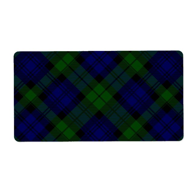 Black Watch Tartan Blue Grönt Play Fraktsedel (Framsidan)