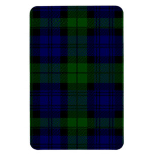 Black Watch Tartan Blue Grönt Play Magnet