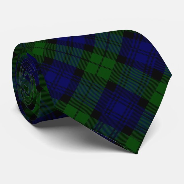 Black Watch Tartan Blue Grönt Play Slips (Rullad)