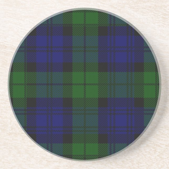Black Watch Tartan Blue Grönt Play Underlägg (Framsidan)