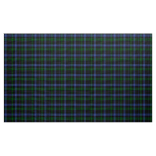 Black Watch Tartan Blue och Grönt Play Fabric Tyg