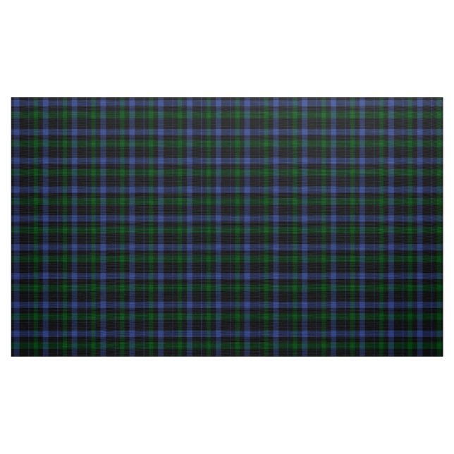 Black Watch Tartan Blue och Grönt Play Fabric Tyg (Yard)