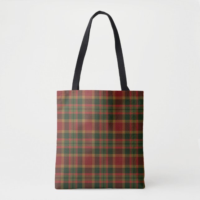 Black Watch Tartan Fabric Mönster Tygkasse (Framsida)
