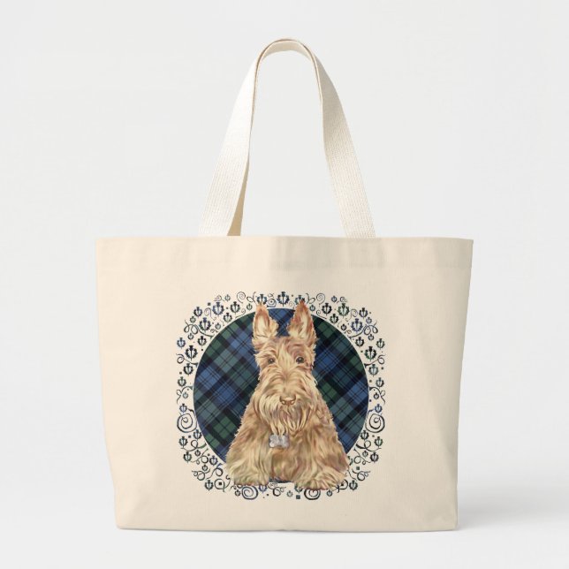 Black Watch-tartan Jumbo Tygkasse (Framsidan)