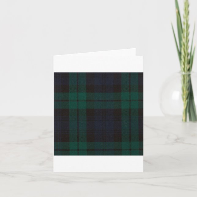 Black Watch Tartan Kort (Framsida)