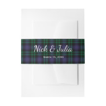 Black Watch Tartan, Plaid Bröllop