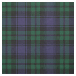 Black Watch Tartan, Plaid Tyg