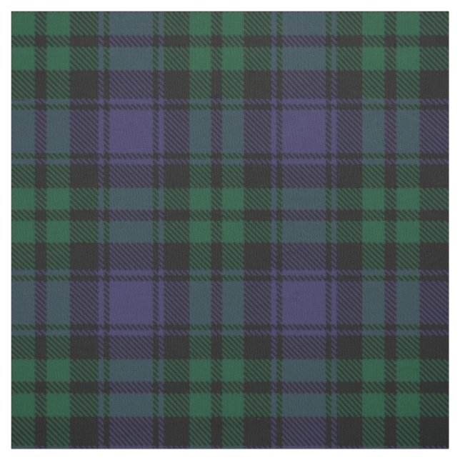 Black Watch Tartan, Plaid Tyg (Provkarta)