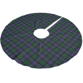 Black Watch Tartan, Plaidmönster Julgransmatta Borstad Polyester
