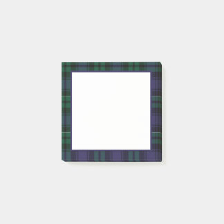 Black Watch Tartan, Plaidmönster Post-it Block