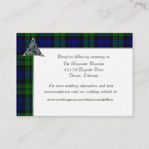 Black Watch Tartan Play Bröllop Tilläggskort