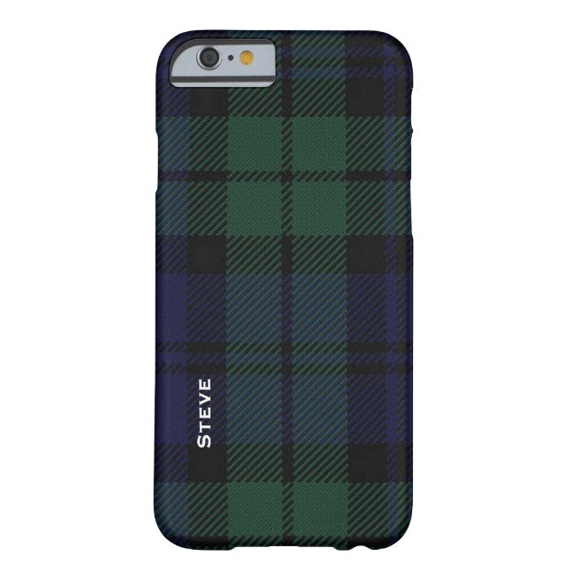 Black Watch Tartan Play Case-Mate iPhone Skal (Baksidan)