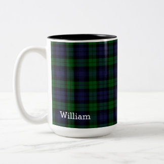 Black Watch Tartan Play personlig Två-Tonad Mugg