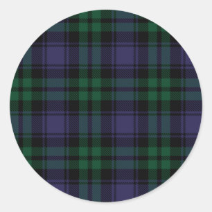 Black Watch Tartan, Play Runt Klistermärke