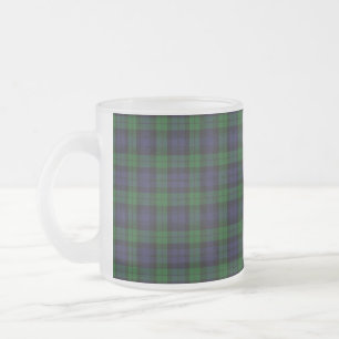 Black Watch Tartan Play Scottish Play Mönster Frostad Glasmugg