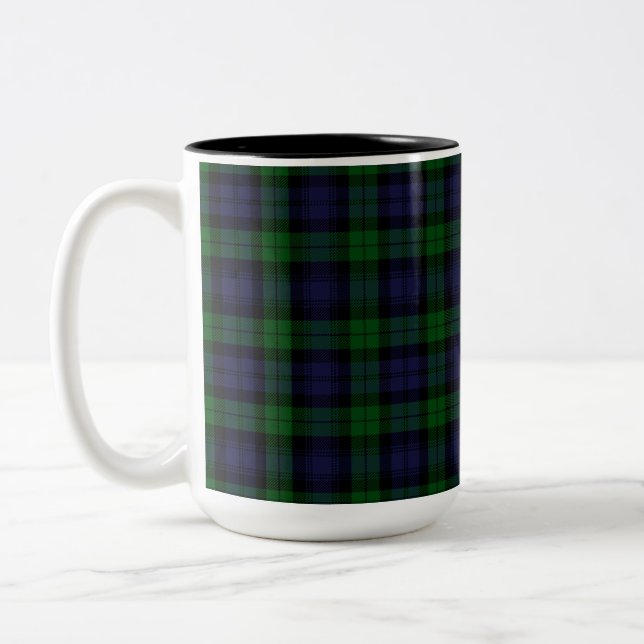 Black Watch Tartan Play Två-Tonad Mugg (Vänster)