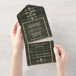 Black Watch Väderbiten Ursprunglig Skotsk Tartan