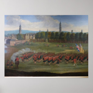Black Watch vid Glasgow Grönt Poster