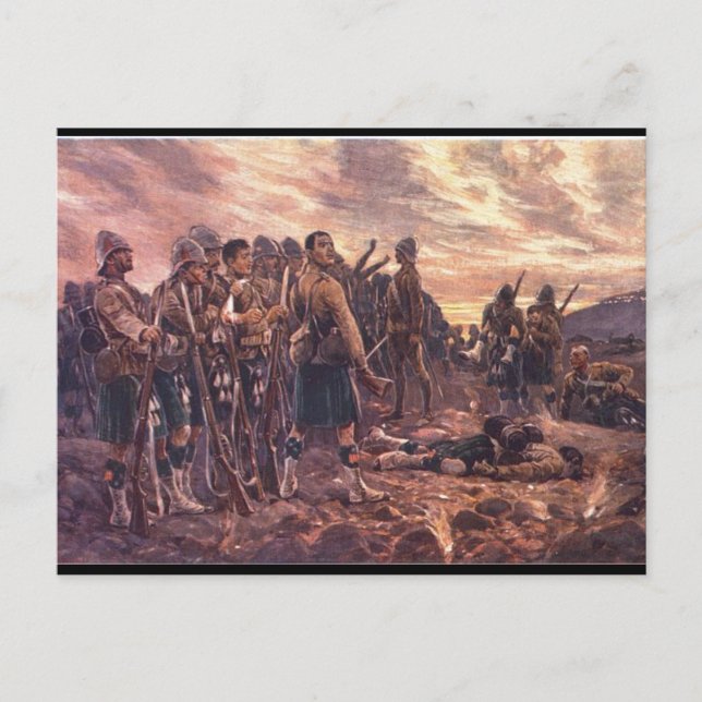 Black Watch vid Magersfontein Vykort (Framsida)