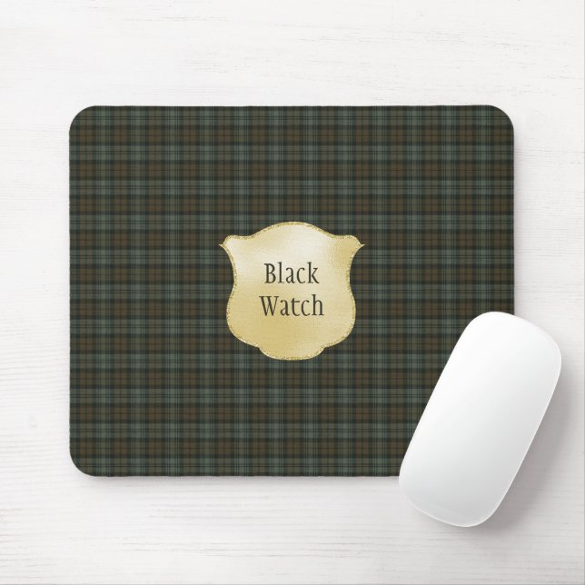 Black Watch Weasted Original Scottish Tartan Musmatta (Med mus)