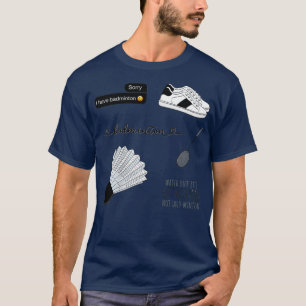 Black Watercolor Badminton Pack T Shirt