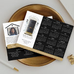 Black Watercolor Door Real Estate Calendar 2024 Vykort<br><div class="desc">Beautiful and elegant real estate business 2024 calendar marketing postcard. Our design features our own hand-painted watercolor black front door. Accented with touches of gold on the mailbox slot, door handle, and door kickplate. Modern black outdoor wall lights and a burlap welcome doormat complete this charming real estate design. Personalize...</div>