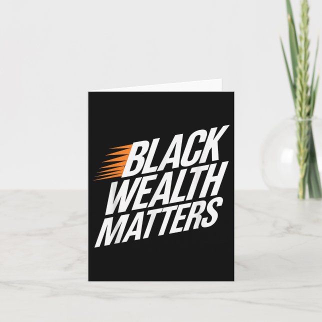 Black Wealth S Kort (Framsida)