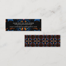 Black-webbplatskort för Elephant Blommigt