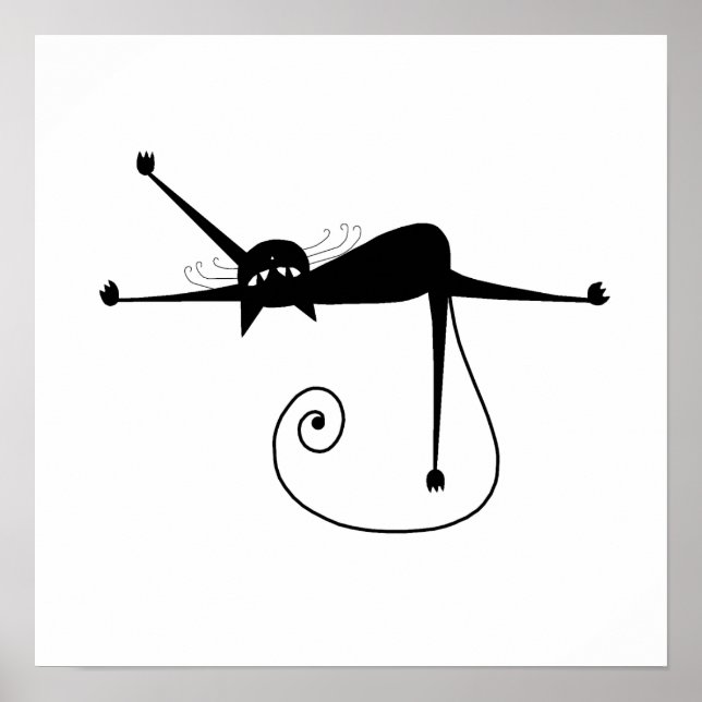 Black Whimsy Kitty 7 Poster (Framsidan)