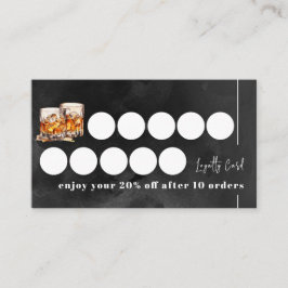 Black whiskey lojalitetskort