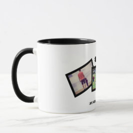 Black White #1 Pappa 3 Photo Fars dag Mugg