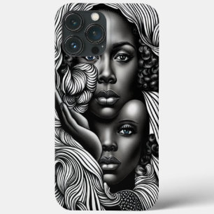 Black & White Abstrakt African American Women