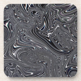 Black & White Abstrakt Digital Art Underlägg