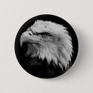 Black White American Eagle Ledarskap Motivering Knapp