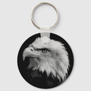 Black White American Eagle Ledarskap Motivering Nyckelring