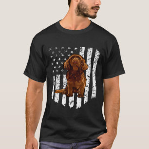 Black White American Flagga Sussex Spansk 4th of J T Shirt