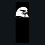 Black White American Örn Pop Art Poster<br><div class="desc">Freedom & Courage Motivational Eagles Bilder - Black & White Ansikte of Bald Egle. Ofruktlös Örn Öga: Bald American Eagle Bilder - Black & White Fearsome Patriotic Eagle Head</div>