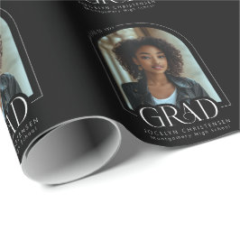 Black White Arch Photo Anpassningsbar Studenten Presentpapper