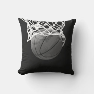 Black & White Basketball American MoJo Pillow Kudde