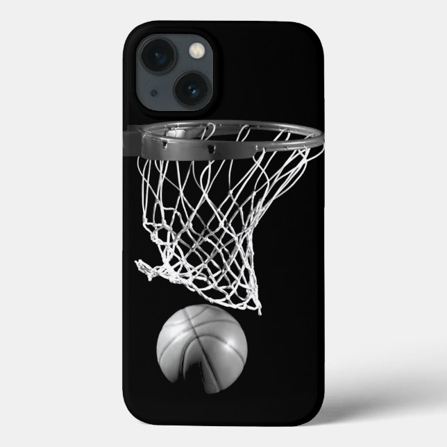 Black & White Basketball iPhone 6 Fodral (Baksida)