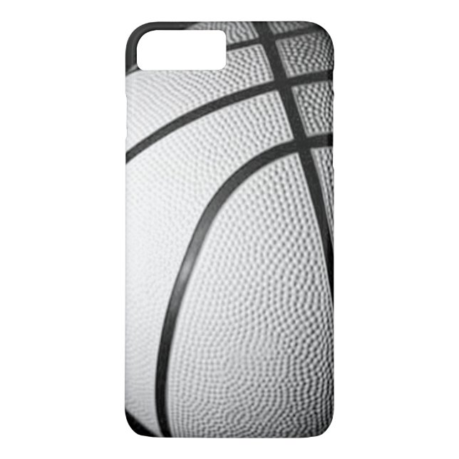 Black & White Basketball iPhone 7 Fodral Case-Mate iPhone Skal (Baksida)