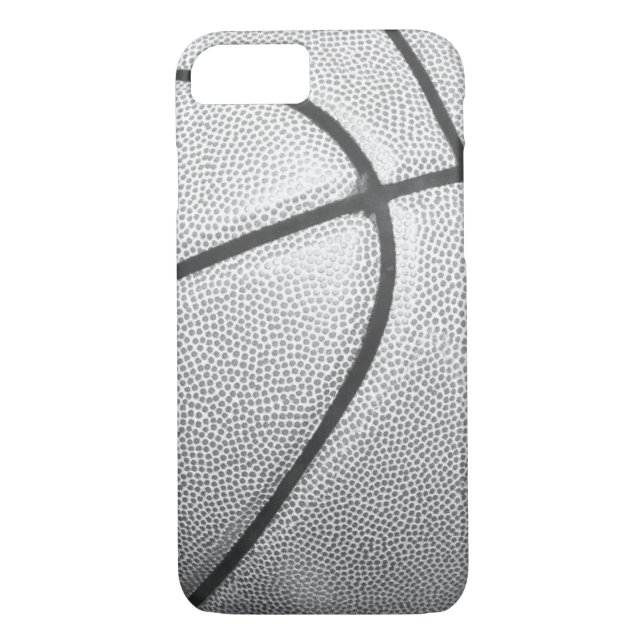 Black & White Basketball iPhone 7 Fodral Case-Mate iPhone Skal (Baksida)
