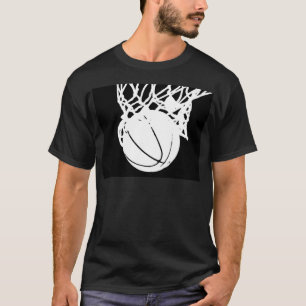 Black & White Basketball Silhouette T-shirt