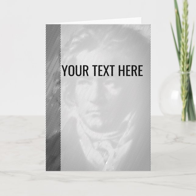 Black White Beethoven Porträtt-meddelande Meddelande (Framsida)