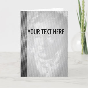 Black White Beethoven Porträtt-meddelande Meddelande