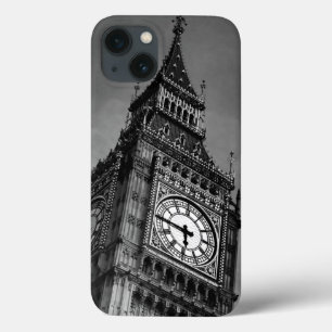 Black & White Big Ben Clock Torn