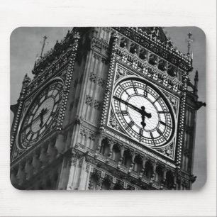 Black & White Big Ben Clock Torn Travel Europe Musmatta