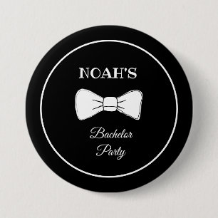 Black & White Bow Tie Modern Chic Bachelor Party Knapp