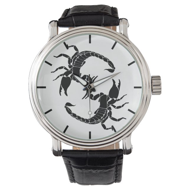 Black & White Brev S - två korpioner Armbandsur (Framsida)